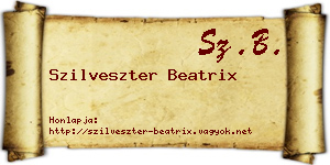 Szilveszter Beatrix névjegykártya